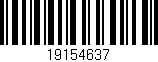 Código de barras (EAN, GTIN, SKU, ISBN): '19154637'