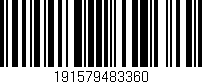 Código de barras (EAN, GTIN, SKU, ISBN): '191579483360'