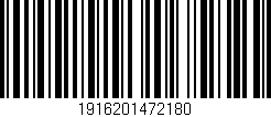 Código de barras (EAN, GTIN, SKU, ISBN): '1916201472180'
