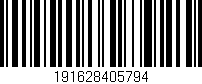 Código de barras (EAN, GTIN, SKU, ISBN): '191628405794'