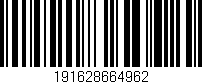 Código de barras (EAN, GTIN, SKU, ISBN): '191628664962'