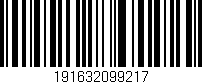 Código de barras (EAN, GTIN, SKU, ISBN): '191632099217'