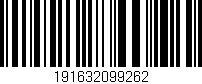Código de barras (EAN, GTIN, SKU, ISBN): '191632099262'