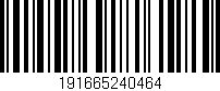 Código de barras (EAN, GTIN, SKU, ISBN): '191665240464'