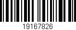 Código de barras (EAN, GTIN, SKU, ISBN): '19167826'