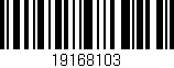 Código de barras (EAN, GTIN, SKU, ISBN): '19168103'