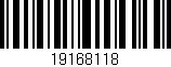 Código de barras (EAN, GTIN, SKU, ISBN): '19168118'