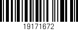 Código de barras (EAN, GTIN, SKU, ISBN): '19171672'