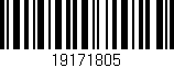 Código de barras (EAN, GTIN, SKU, ISBN): '19171805'