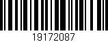 Código de barras (EAN, GTIN, SKU, ISBN): '19172087'