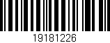 Código de barras (EAN, GTIN, SKU, ISBN): '19181226'
