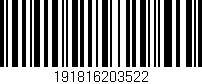 Código de barras (EAN, GTIN, SKU, ISBN): '191816203522'