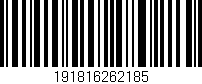 Código de barras (EAN, GTIN, SKU, ISBN): '191816262185'