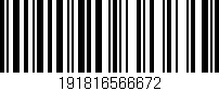 Código de barras (EAN, GTIN, SKU, ISBN): '191816566672'