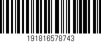 Código de barras (EAN, GTIN, SKU, ISBN): '191816578743'