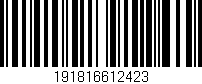 Código de barras (EAN, GTIN, SKU, ISBN): '191816612423'