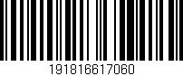 Código de barras (EAN, GTIN, SKU, ISBN): '191816617060'