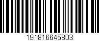 Código de barras (EAN, GTIN, SKU, ISBN): '191816645803'