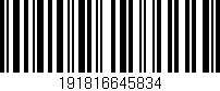Código de barras (EAN, GTIN, SKU, ISBN): '191816645834'