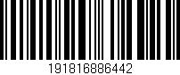 Código de barras (EAN, GTIN, SKU, ISBN): '191816886442'