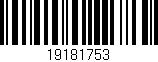 Código de barras (EAN, GTIN, SKU, ISBN): '19181753'