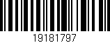 Código de barras (EAN, GTIN, SKU, ISBN): '19181797'