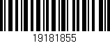 Código de barras (EAN, GTIN, SKU, ISBN): '19181855'
