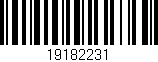 Código de barras (EAN, GTIN, SKU, ISBN): '19182231'