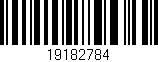 Código de barras (EAN, GTIN, SKU, ISBN): '19182784'