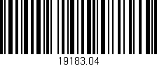 Código de barras (EAN, GTIN, SKU, ISBN): '19183.04'