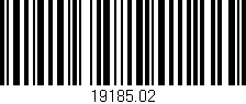 Código de barras (EAN, GTIN, SKU, ISBN): '19185.02'