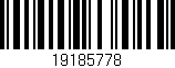 Código de barras (EAN, GTIN, SKU, ISBN): '19185778'