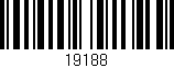 Código de barras (EAN, GTIN, SKU, ISBN): '19188'