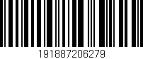 Código de barras (EAN, GTIN, SKU, ISBN): '191887206279'