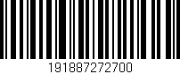 Código de barras (EAN, GTIN, SKU, ISBN): '191887272700'
