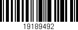Código de barras (EAN, GTIN, SKU, ISBN): '19189492'