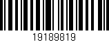 Código de barras (EAN, GTIN, SKU, ISBN): '19189819'
