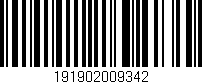 Código de barras (EAN, GTIN, SKU, ISBN): '191902009342'