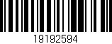 Código de barras (EAN, GTIN, SKU, ISBN): '19192594'