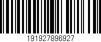 Código de barras (EAN, GTIN, SKU, ISBN): '191927896927'