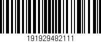 Código de barras (EAN, GTIN, SKU, ISBN): '191929482111'