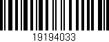 Código de barras (EAN, GTIN, SKU, ISBN): '19194033'