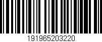 Código de barras (EAN, GTIN, SKU, ISBN): '191965203220'