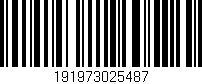 Código de barras (EAN, GTIN, SKU, ISBN): '191973025487'
