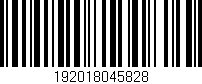 Código de barras (EAN, GTIN, SKU, ISBN): '192018045828'