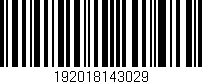 Código de barras (EAN, GTIN, SKU, ISBN): '192018143029'