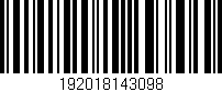 Código de barras (EAN, GTIN, SKU, ISBN): '192018143098'
