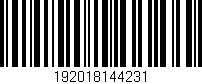 Código de barras (EAN, GTIN, SKU, ISBN): '192018144231'