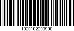 Código de barras (EAN, GTIN, SKU, ISBN): '1920182299900'
