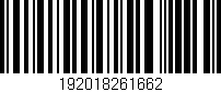 Código de barras (EAN, GTIN, SKU, ISBN): '192018261662'